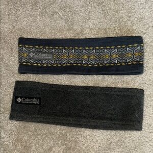 Columbia Women's Headbands - Gray and Black. $12 for both. Good condition.